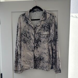 ASOS In the Style Satin Pajama Top Size 20